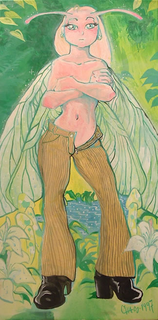 Charles Vincent - The Last Youthful Looking Fairy or Angel That I Ever Painted